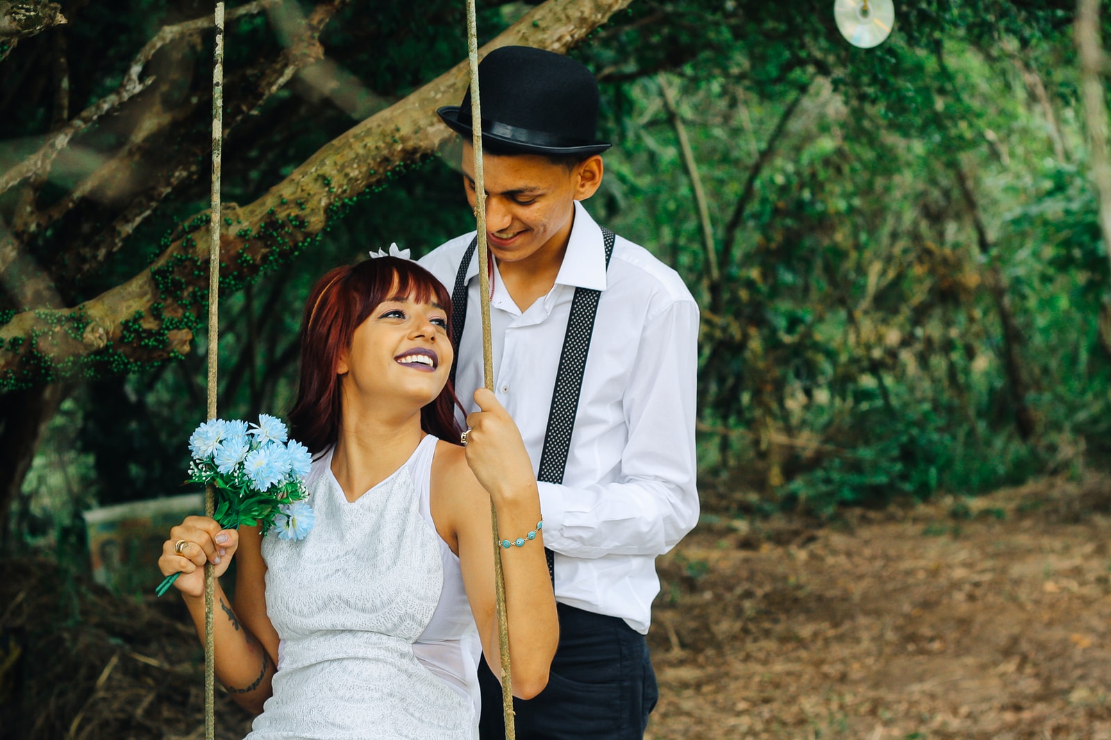 couple during pre-nuptial pictorial