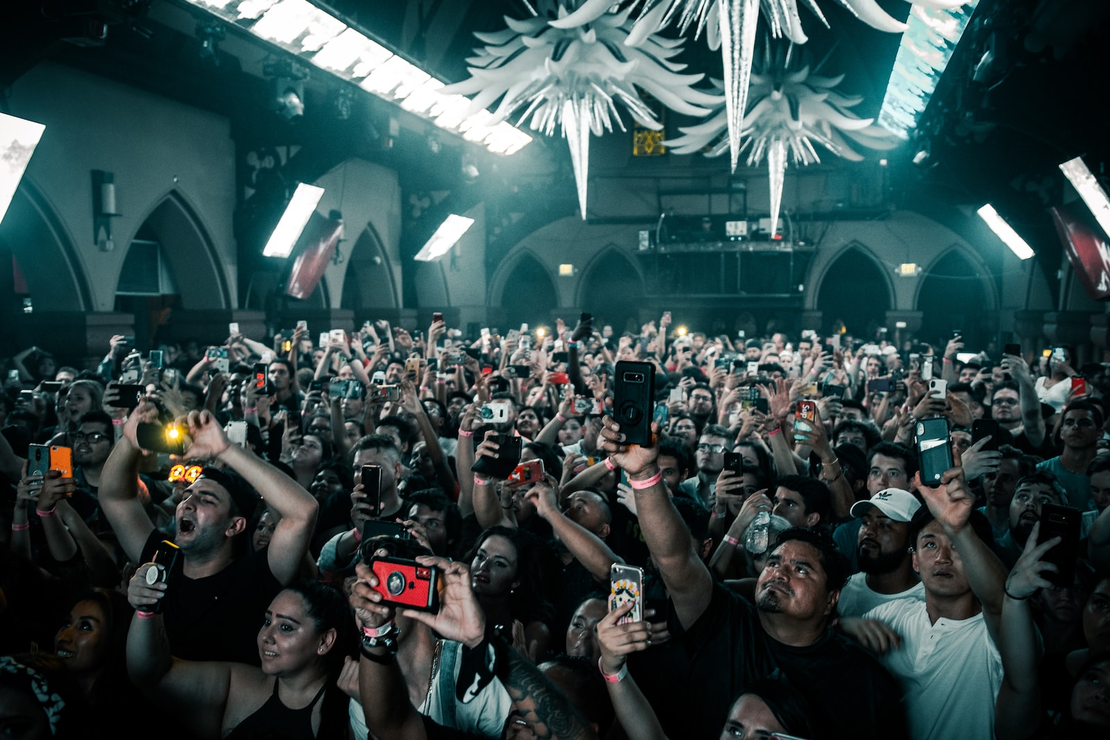 people gathering on concert during night time